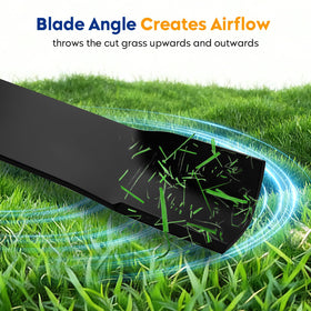 Close-up of 3/4 inch center hole on Aeagle blade for secure mounting.