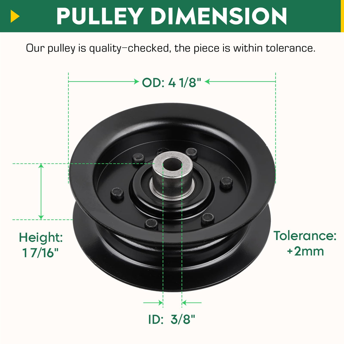 Aeagle idler pulley for 50-inch deck supports steady mower performance