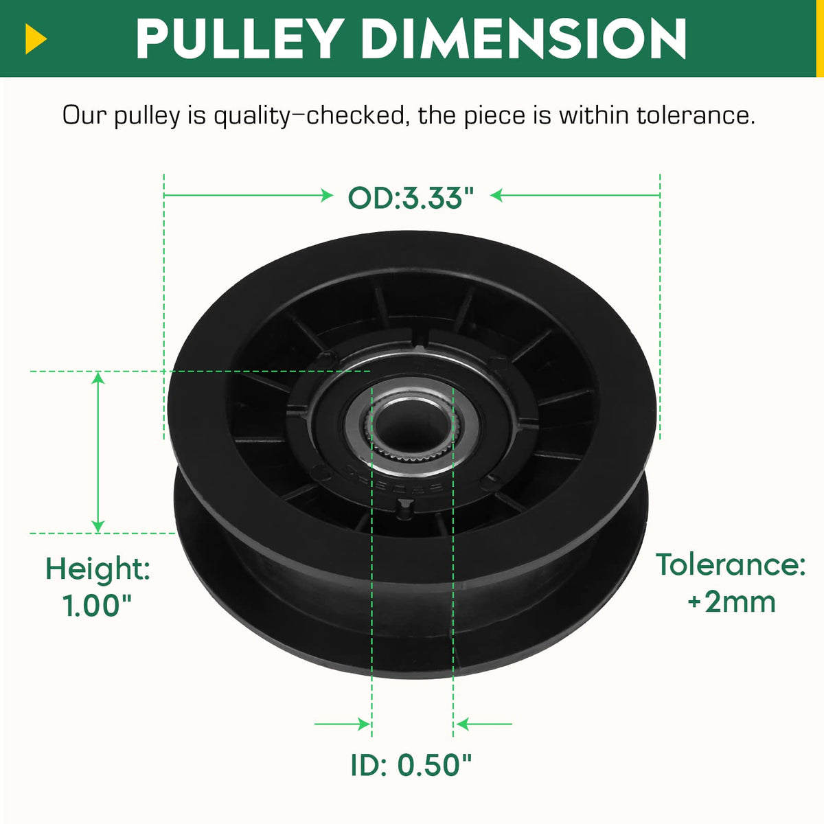 Aeagle idler pulley compatibility chart for Ranch King and Murray models