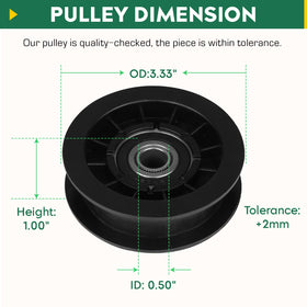 Aeagle idler pulley compatibility chart for Ranch King and Murray models