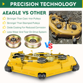 Aeagle idler pulley features include durable bearing and precise inner diameter.