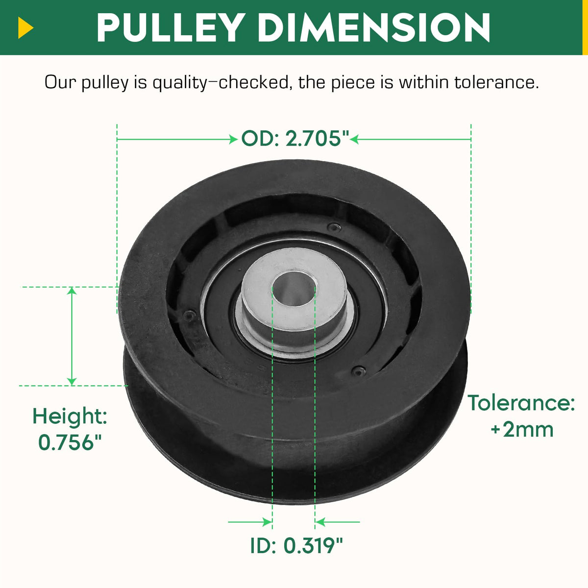 Aeagle idler pulley replacement for 106-2176 offers quick swap and reduced downtime.