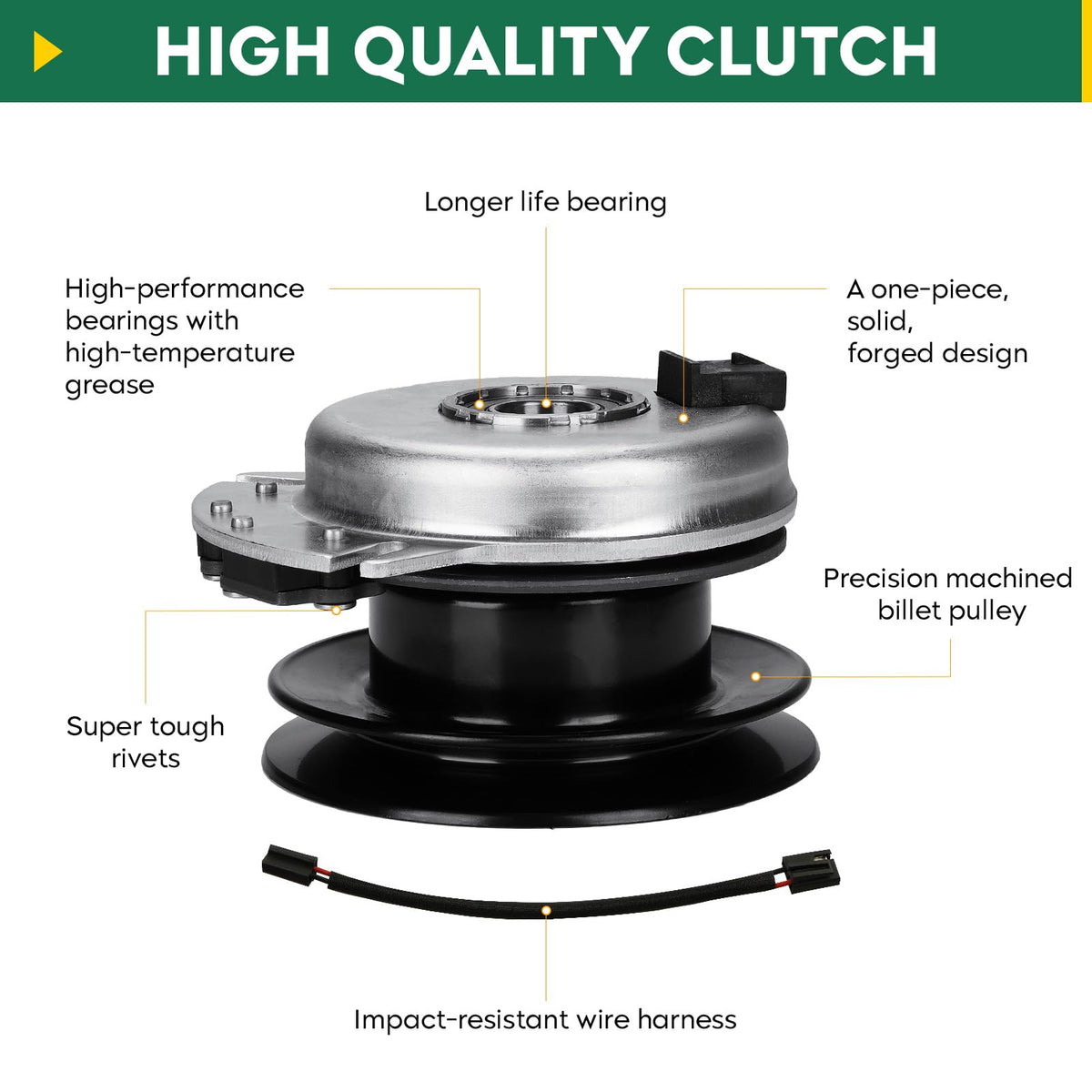 Aeagle PTO clutch for RZT 42 compatibility supports reliable deck performance