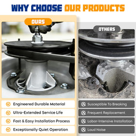 Aeagle RZT50 pulleys for a smooth belt drive.