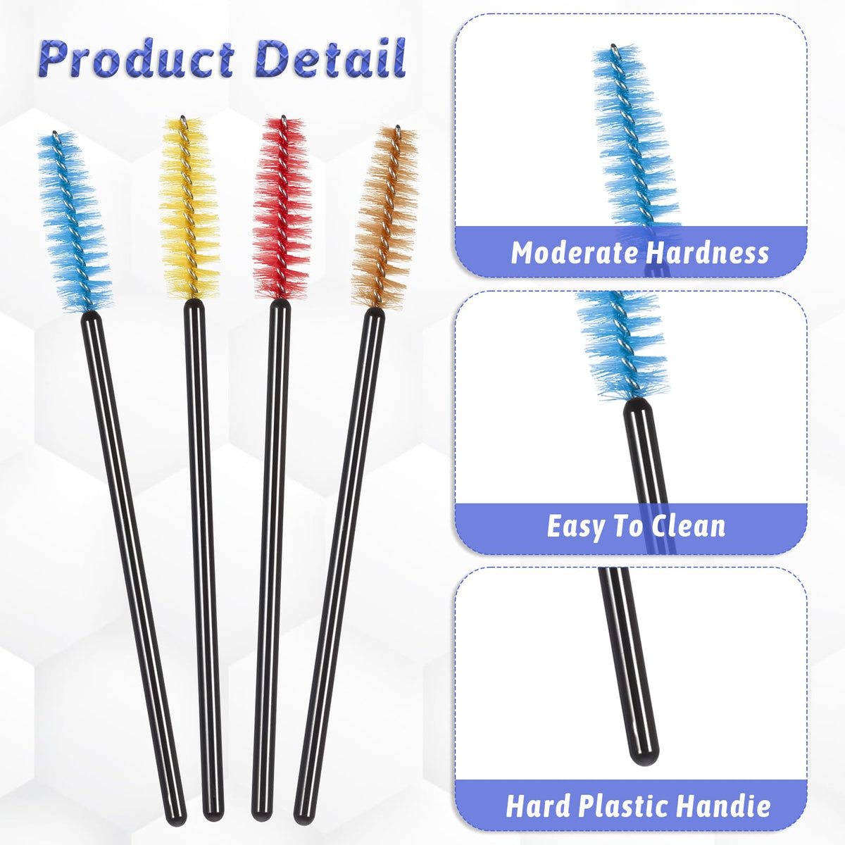 Aeaocvo hummingbird feeder brushes in yellow for reaching tight gaps.