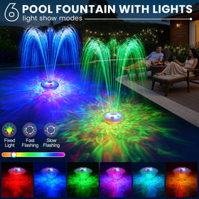 AearKing fountain jet rotates 3.75 ft water jets for a dynamic, immersive display.