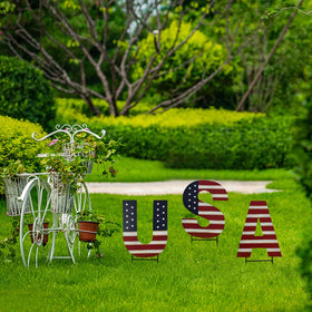 Aecipl A letter sign for Independence Day decor.