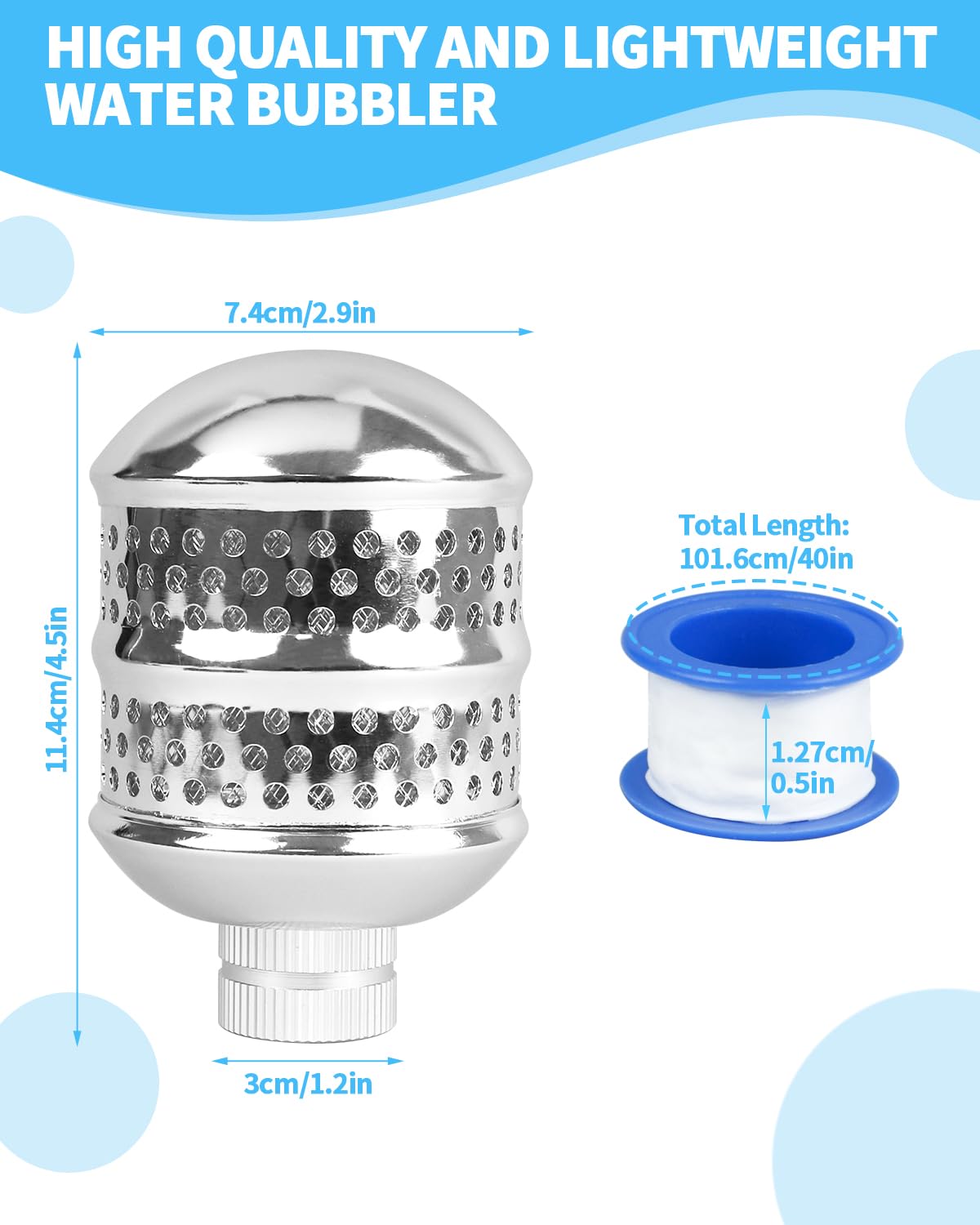 Aecsze Bubbler Sprinkler Head assembly with 3/4-inch thread for versatile irrigation