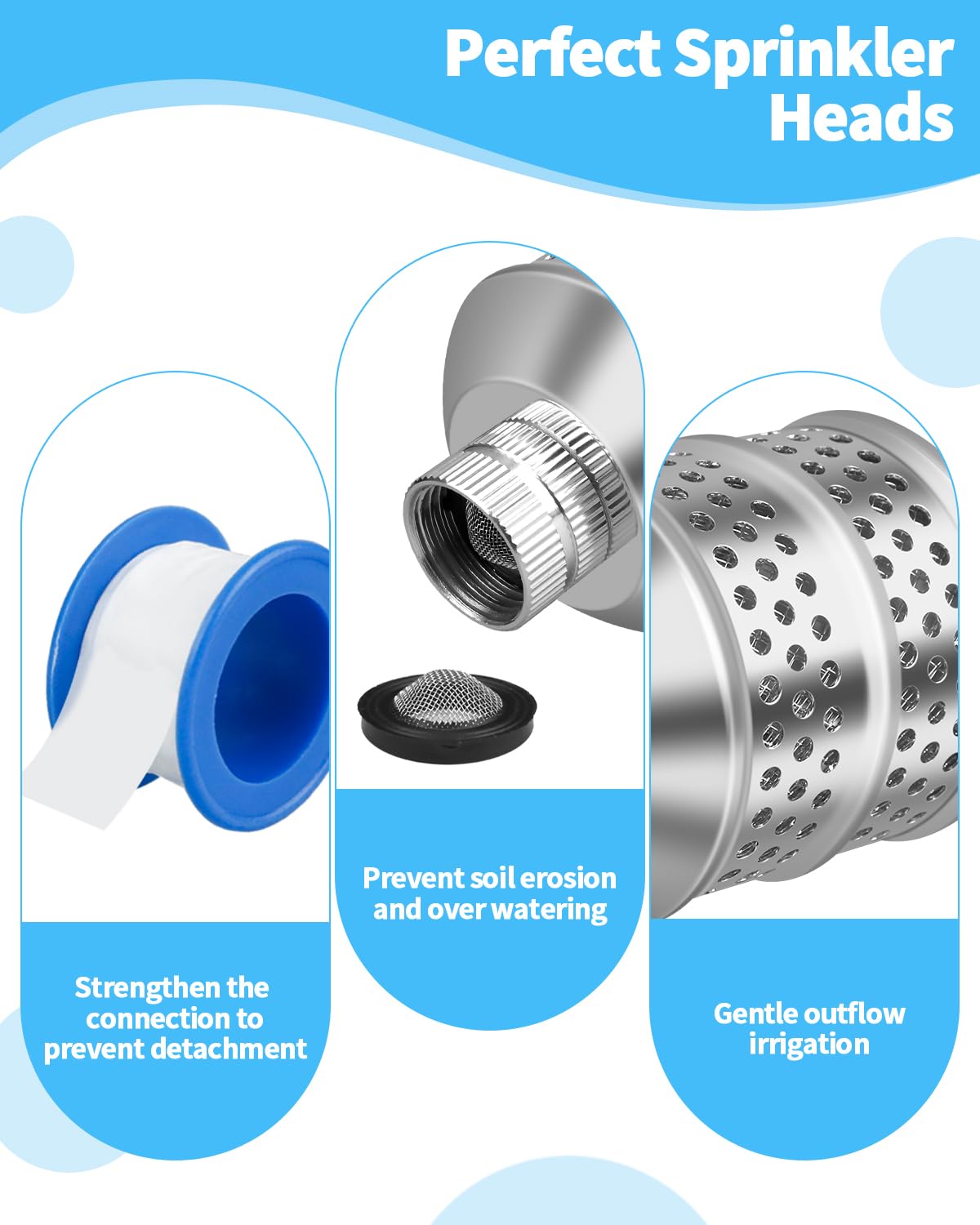 Aecsze Bubbler Head hose connection demonstrating secure fit