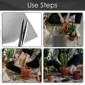AEDOVE 15-pack mesh pads for bonsai pots demonstrate durable cuttable design