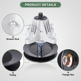 AEFHKM spindle assembly close-up on materials emphasizes high-strength components