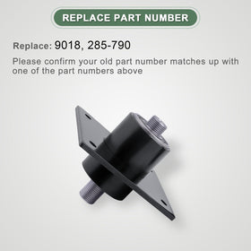 AEFHKM spindle assembly fit-check highlights bolt-on compatibility for easy installation.
