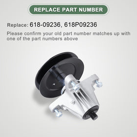 AEFHKM spindle assembly side view highlighting robust construction for tough mowing tasks