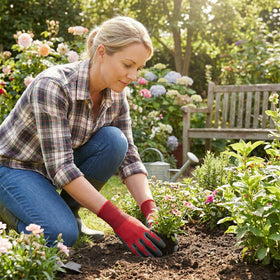 Aegend Gardening Gloves palm geometry enhances feel during delicate tasks.