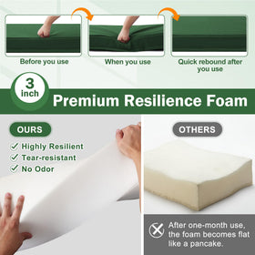 Aegisun outdoor cushion with secure ties prevents slipping in wind.