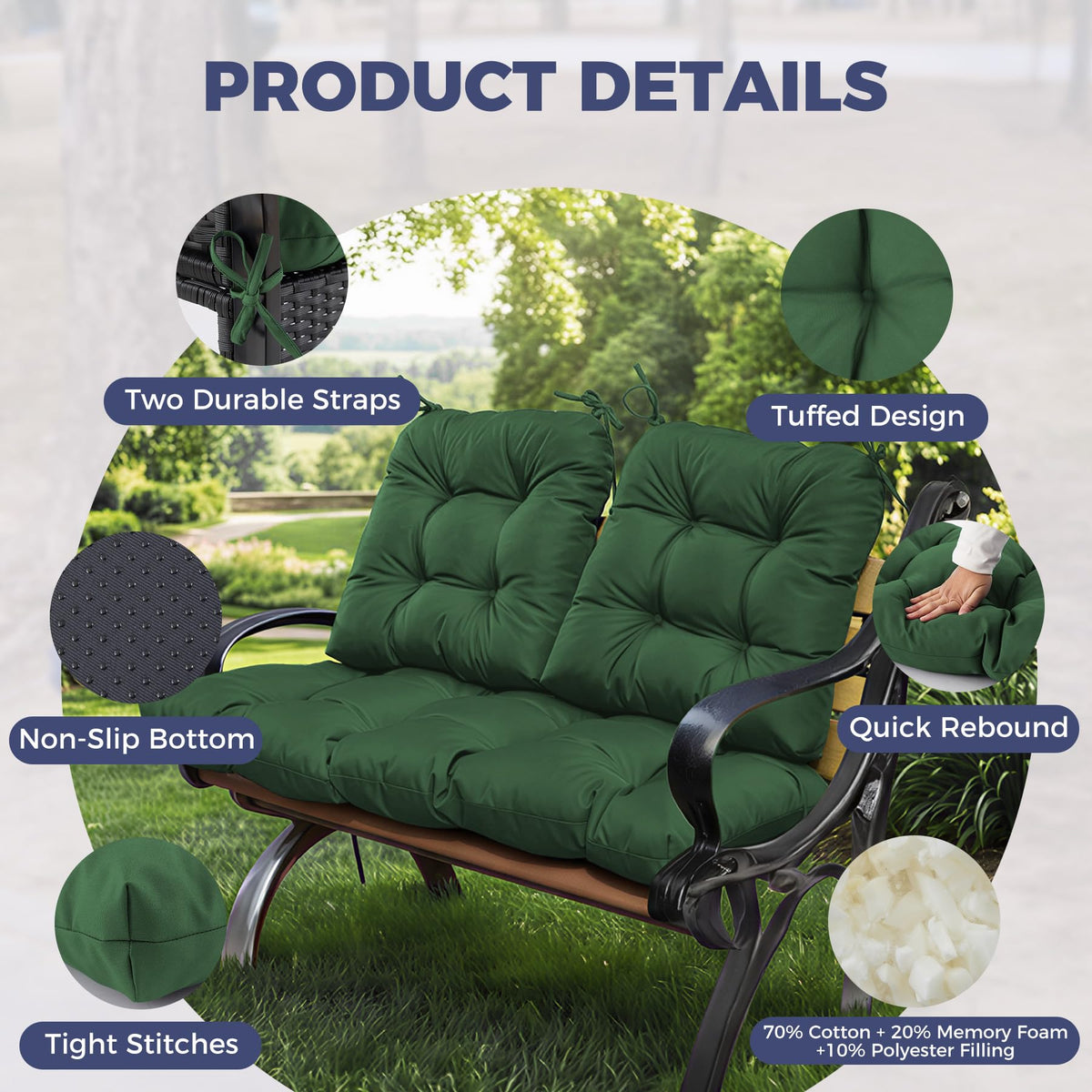 Aegisun cushion with waterproof fabric finish for all-weather durability