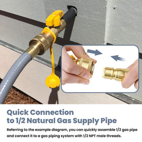 Aekops CSA-certified natural gas hose suitable for outdoor grilling