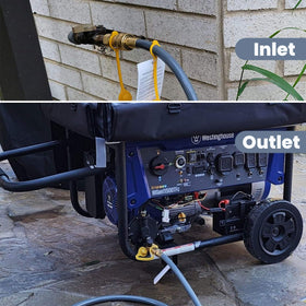 Aekops leak-test with soapy water after installation to detect leaks