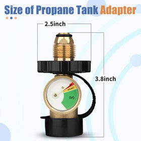 Aekops POL to QCC1 connection brass enables safe conversion for RVs and grills