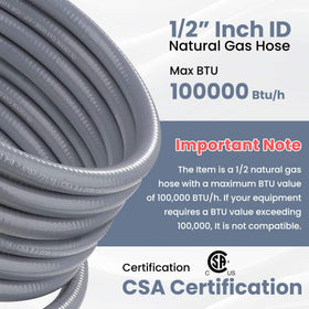 Aekops quick-connect hose with adapter for versatile gas connections