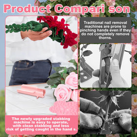 aeloer Rose Thorn Stripper Tool in pink finish adds style to floral prep