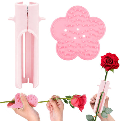 aeloer Rose Thorn Stripper Tool with steel remover for quick rose prep