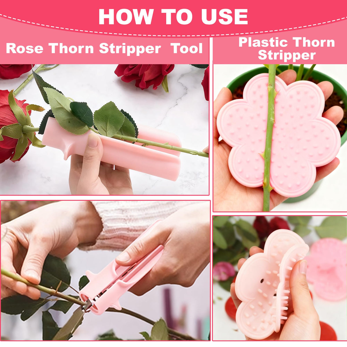 aeloer Rose Thorn Stripper Tool features sturdy construction for long-lasting use