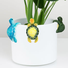 AEOSEAZTU turtle planter green decor brightens pots with nature-inspired detail.