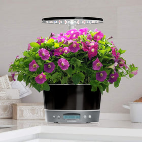 AeroGarden Harvest Elite 360 platinum finish adds premium style to any room.