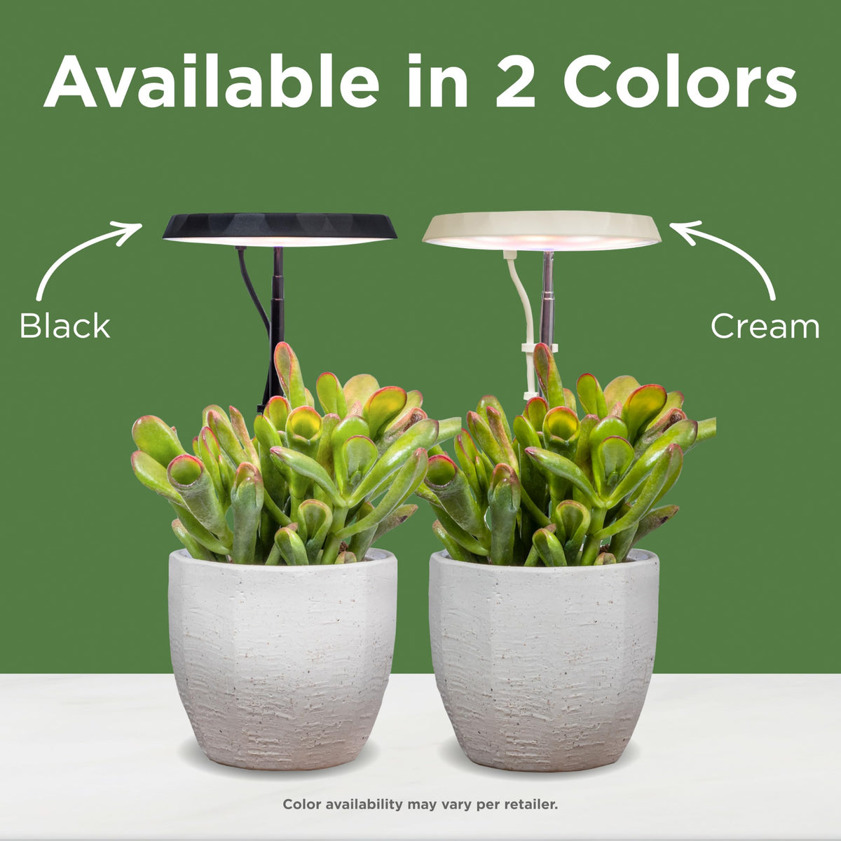 AeroGarden Stem Grow Light providing ambient light and plant illumination