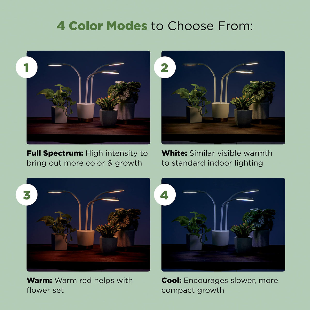 AeroGarden Trio Grow Light adjustable for plants up to 12 inches tall