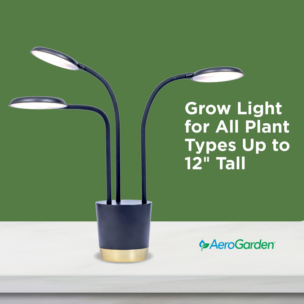 AeroGarden Trio Grow Light supports app control for scheduling and remote lighting
