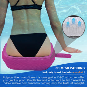 AEROiVi booster seat applied in hot tub, pool, or bath setup for comfort.