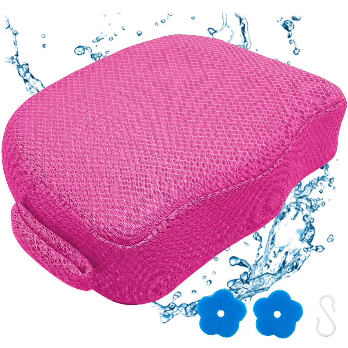 AEROiVi hot tub booster seat close-up foam for comfortable support during spa sessions.