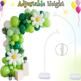 AerWo includes 40 balloon clips and ground stakes for secure installations.