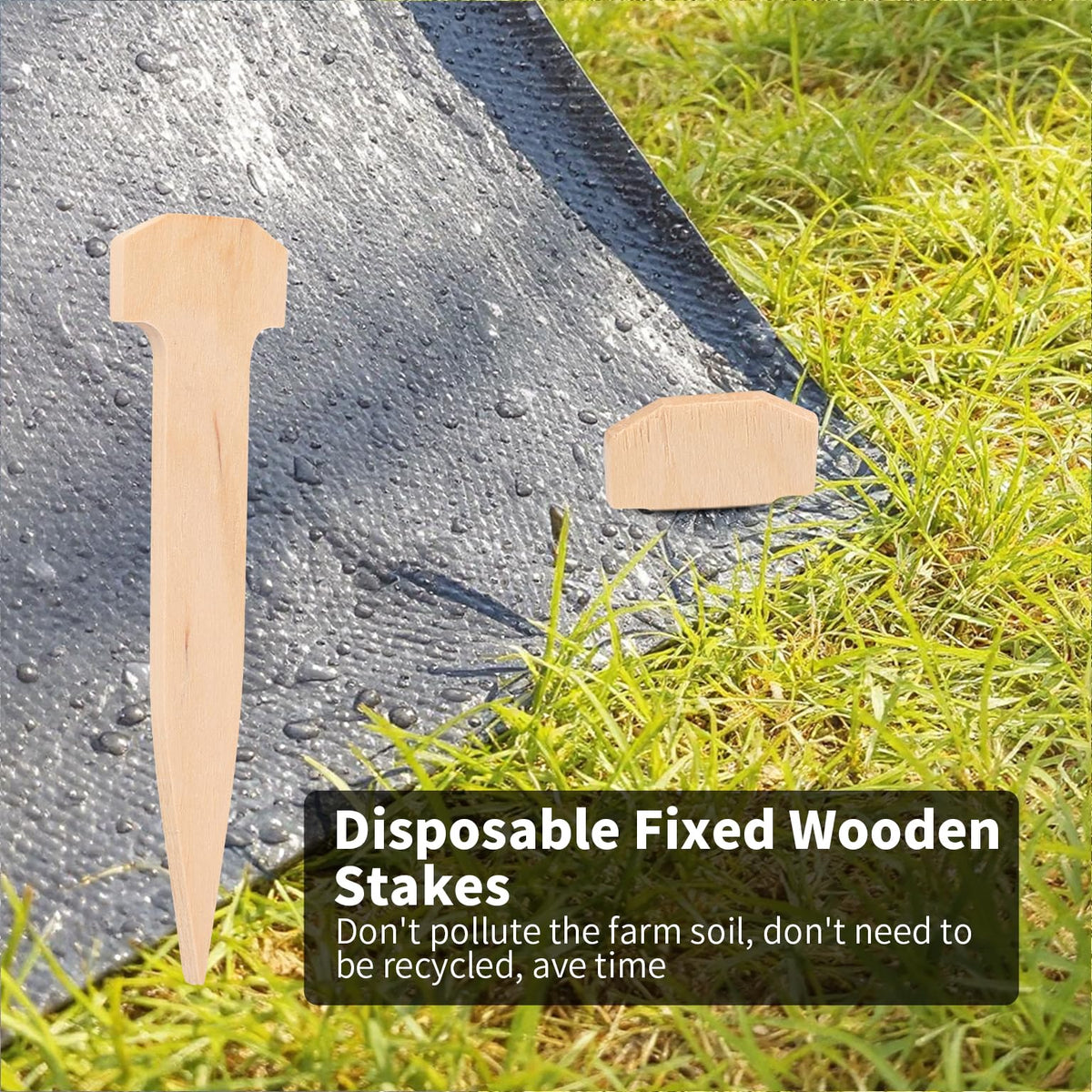 Aerzip 100-pack stakes are ideal for large-scale landscape projects.