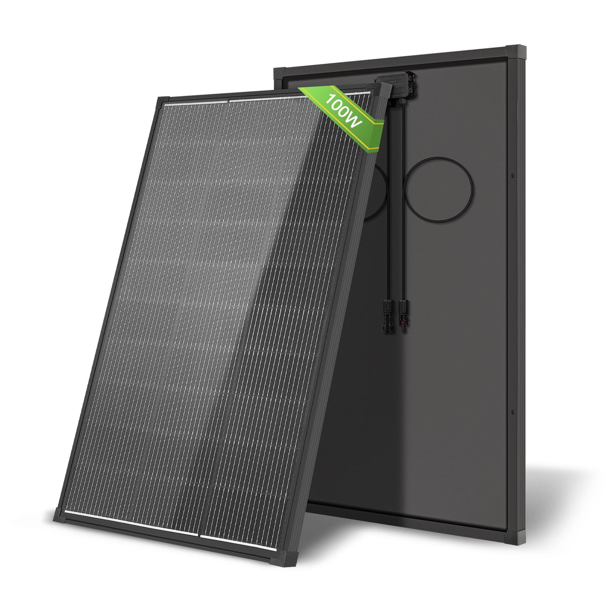 AeternaSol 100W panel front view for compact off-grid RV power