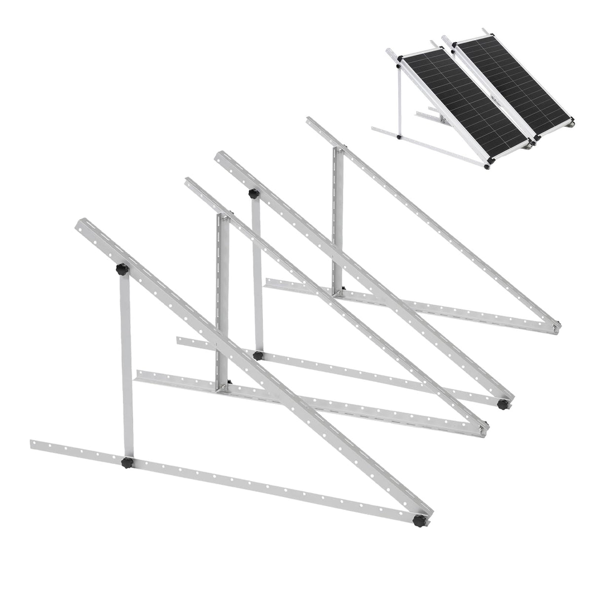 AeternaSol 45-inch kit overview highlighting sturdy, weather-resistant mounting brackets.