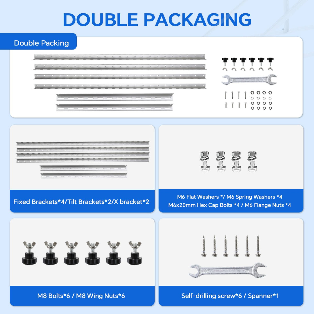 AeternaSol quick installation accessories simplify assembly and safe mounting.