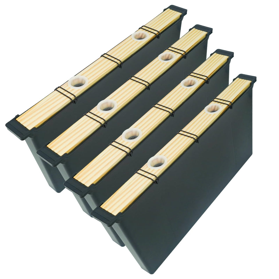 Aetwhy deep frame water feeder assembly for efficient bee hydration.