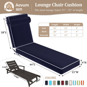 Aevum azn cushion side view highlighting foam-core support for lounging