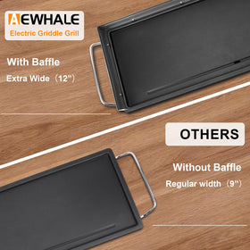 AEWHALE adjustable temperature from 205°F to 420°F for versatile meals.