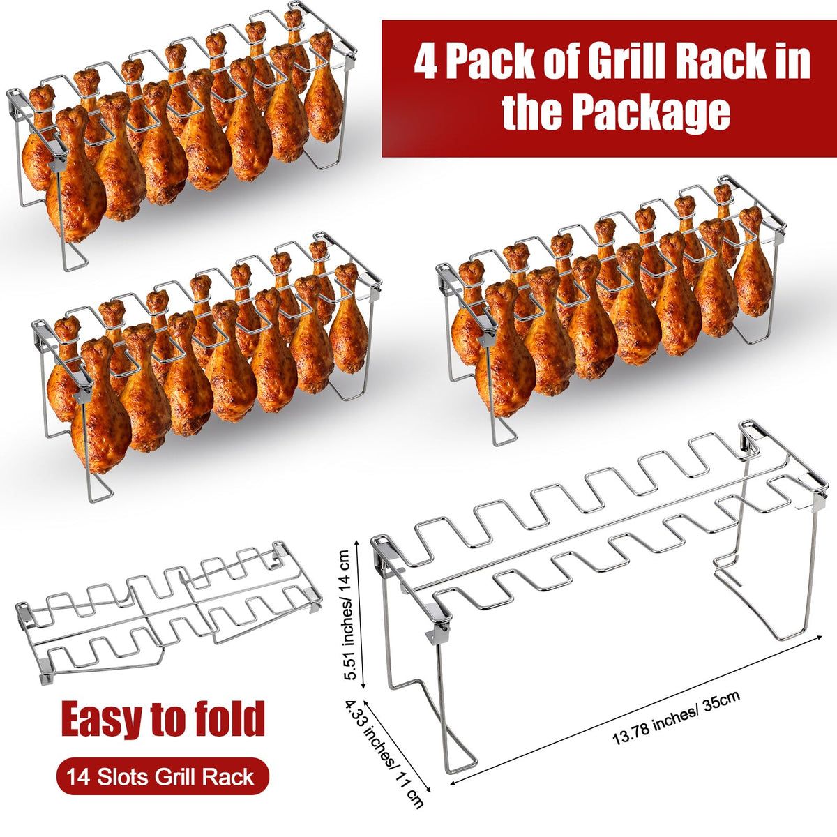 Afarnook foldable drumstick rack demonstrating space-saving storage design.