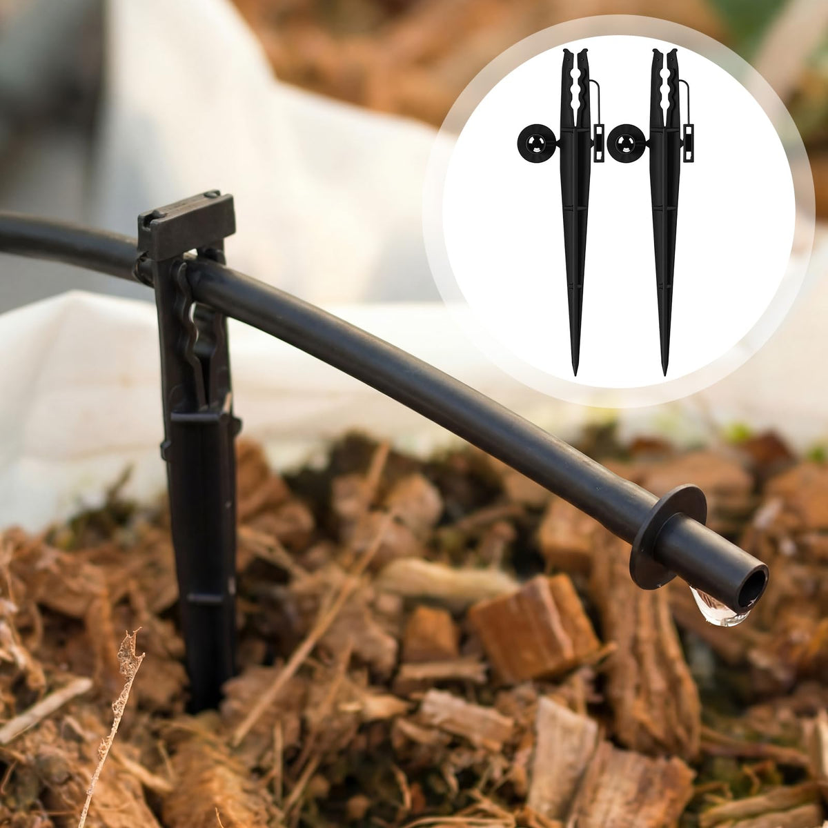 Afarnook garden irrigation support set helps organize layouts.
