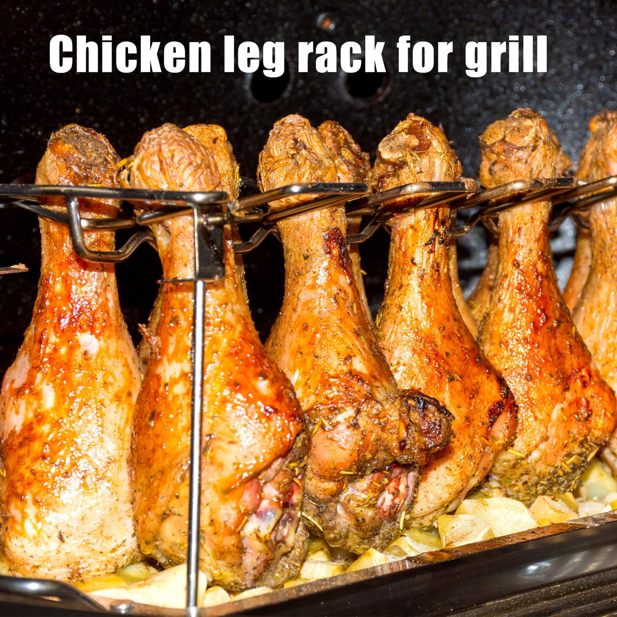 Afarnook rack compatible with oven, grill, and smoker for versatile setups.