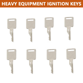 AFEISOL D250 ignition keys replace OEM numbers for forklifts and loaders