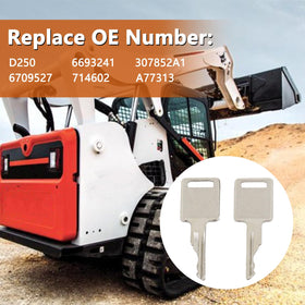 AFEISOL D250-compatible keys fit skid steers, backhoes, and more smoothly