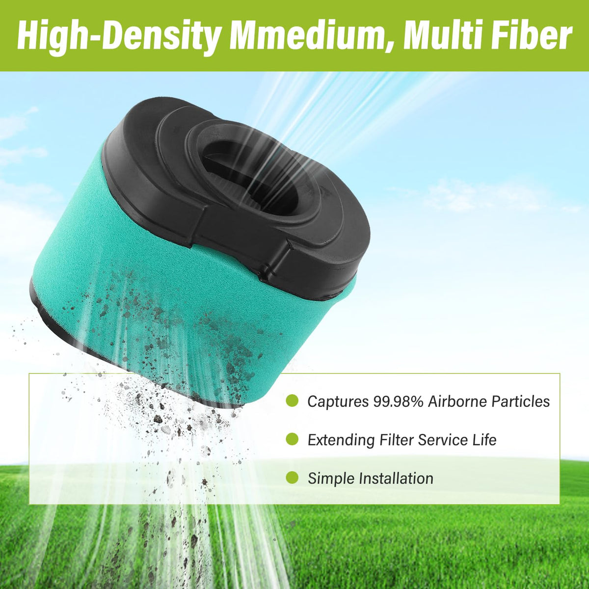 AFEISOL multi-fiber media close-up demonstrates high filtration quality.