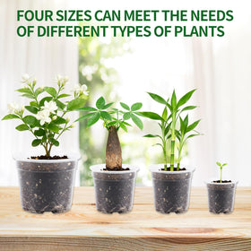 AFHGGZXZ stackable nursery pots save space during indoor and outdoor growing.