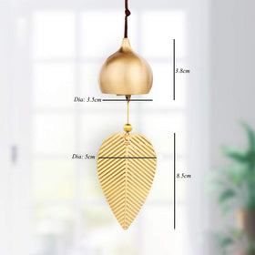 Afiaiwei wind chime bell with gold leaf sounds crisp.